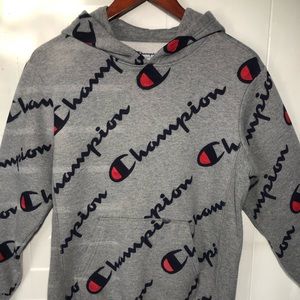Grey champion hoodie